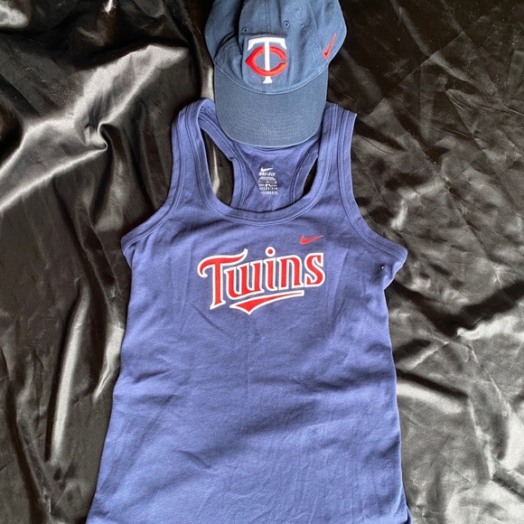 MN Twins Nike tank top & Hat - Picture 1 of 9